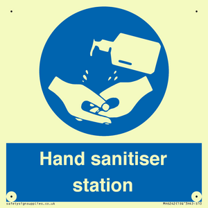 Hand sanitiser station